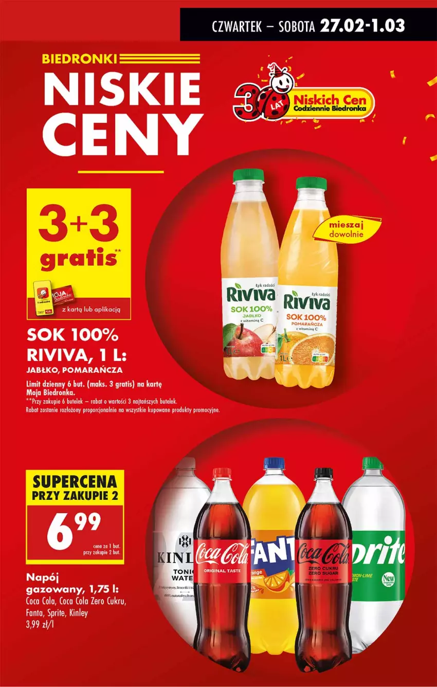 Gazetka promocyjna Biedronka - Od Czwartku - ważna 27.02 do 05.03.2025 - strona 17 - produkty: Fa, Fanta, Gra, Por, Sok, Sprite