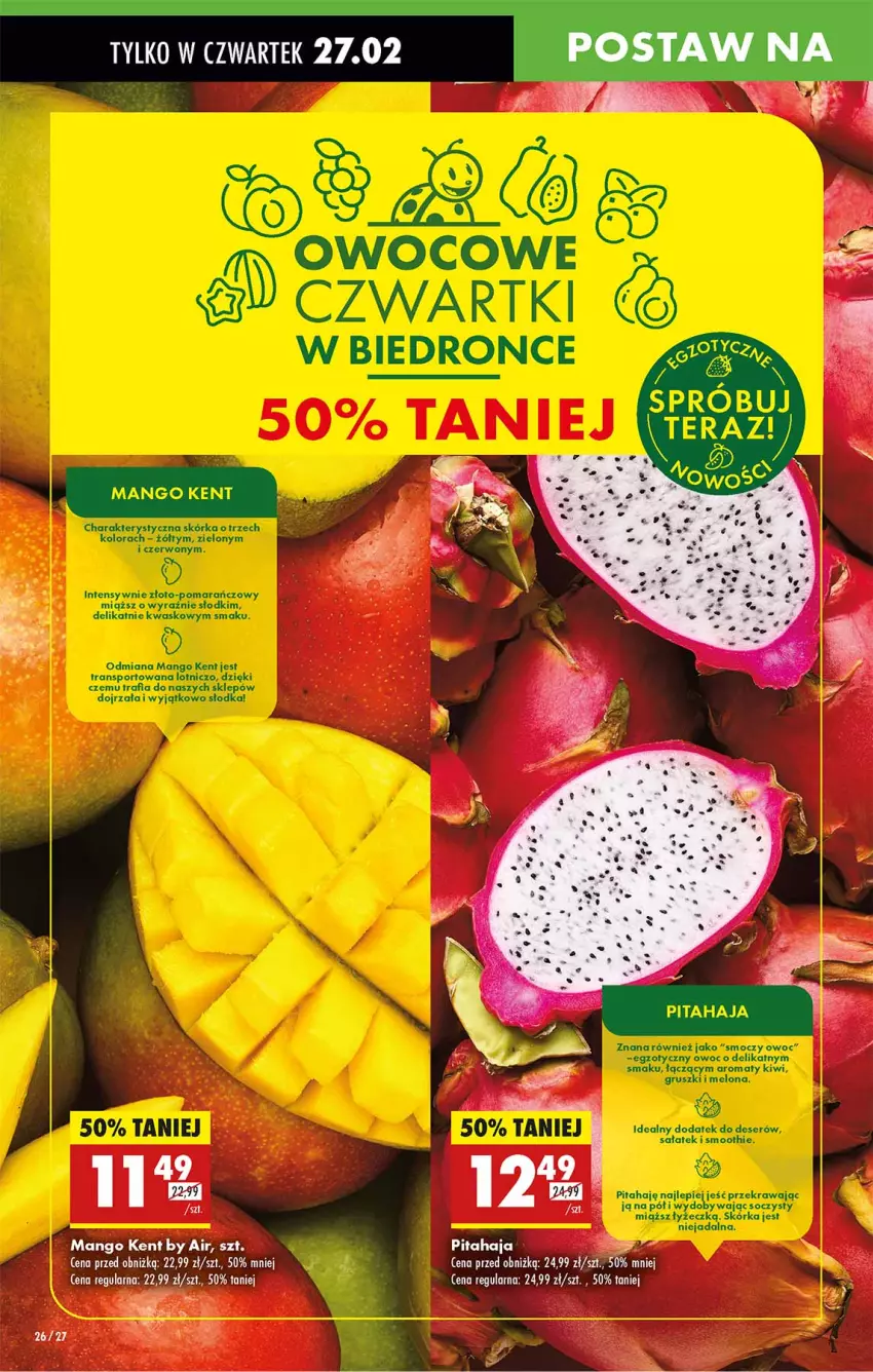 Gazetka promocyjna Biedronka - Od Czwartku - ważna 27.02 do 05.03.2025 - strona 26 - produkty: Mango