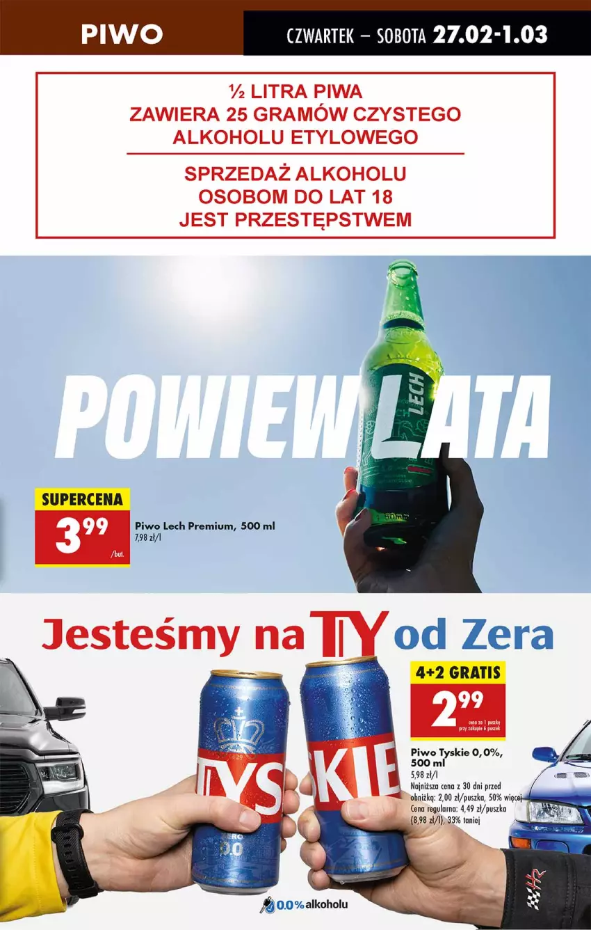 Gazetka promocyjna Biedronka - Od Czwartku - ważna 27.02 do 05.03.2025 - strona 57 - produkty: Gra, Lech Premium, Piwa, Piwo, Tyskie