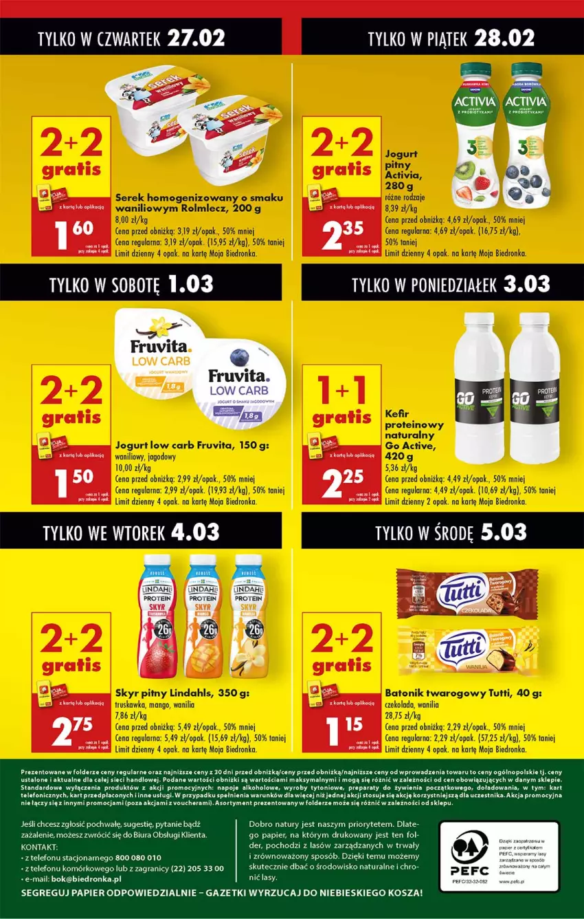 Gazetka promocyjna Biedronka - Od Czwartku - ważna 27.02 do 05.03.2025 - strona 64 - produkty: Activia, Brownie, Fa, Gra, Kosz, Mola, Napoje, Papier, Rum, Telefon