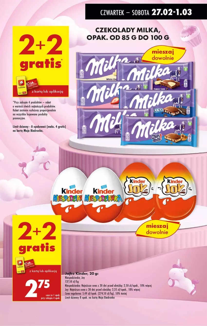 Gazetka promocyjna Biedronka - Od Czwartku - ważna 27.02 do 05.03.2025 - strona 9 - produkty: Gra, Kinder, Milka, Mola, Por