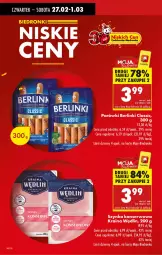 Gazetka promocyjna Biedronka - Od Czwartku - Gazetka - ważna od 05.03 do 05.03.2025 - strona 14 - produkty: Ser, Parówki, Szynka konserwowa, Szynka, Berlinki