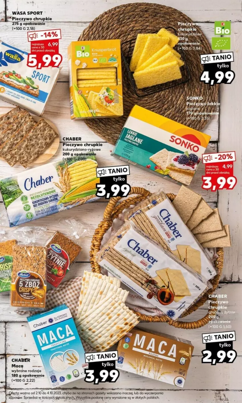 Gazetka promocyjna Kaufland - ważna 02.10 do 04.10.2023 - strona 16 - produkty: Por, Sport, Wasa