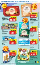 Gazetka promocyjna Lidl - GAZETKA - Gazetka - ważna od 18.08 do 18.08.2021 - strona 33 - produkty: Bourbon, Lody, Gala, Mięta, Kokos, Fa