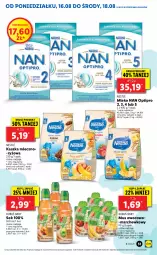 Gazetka promocyjna Lidl - GAZETKA - Gazetka - ważna od 18.08 do 18.08.2021 - strona 51 - produkty: Sok, Ryż, Mus, NAN Optipro, Kubuś, Nestlé, Mleko