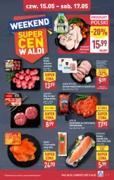 Gazetka promocyjna Aldi - Oferta weekendowa - Gazetka - ważna od 17.05 do 17.05.2025 - strona 5 - produkty: Kurczak, Sok, Sokołów, Stek, Mięsne specjały, Schab wieprzowy, Burger, Morliny, Grill