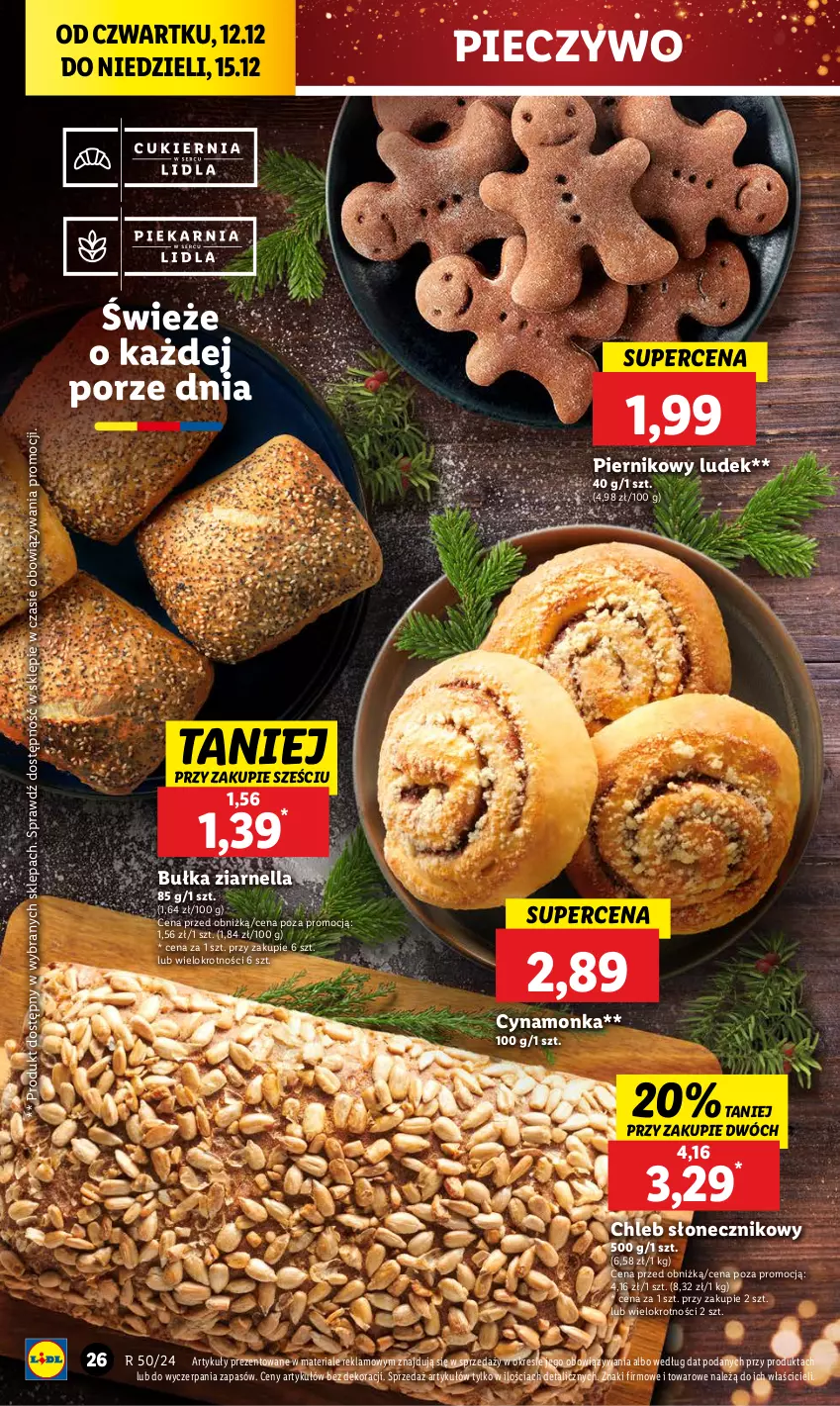 Gazetka promocyjna Lidl - GAZETKA - ważna 12.12 do 15.12.2024 - strona 28 - produkty: Bułka, Chleb, Piec, Pieczywo, Piernik