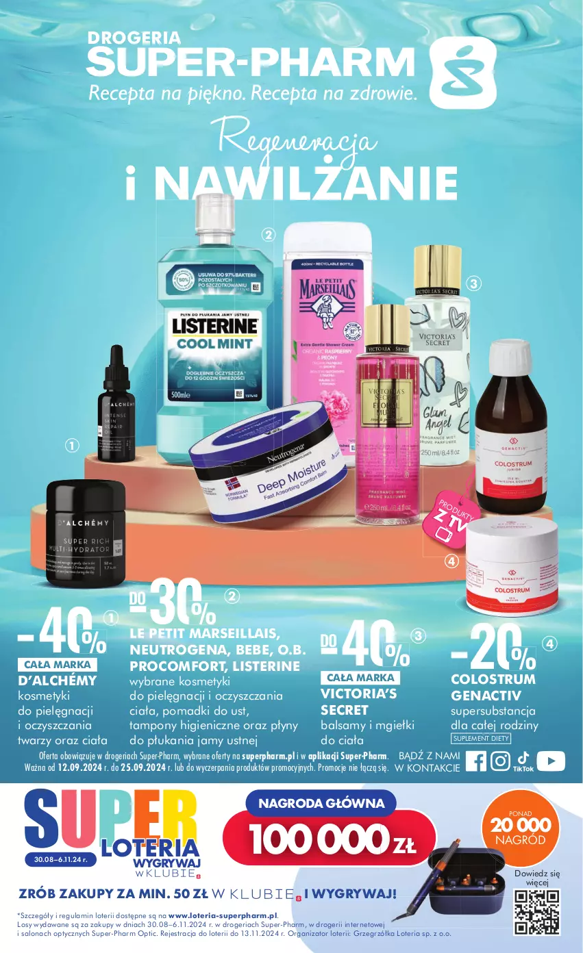 Gazetka promocyjna Super Pharm - ważna 12.09 do 25.09.2024 - strona 1 - produkty: Gry, Kosmetyki do pielęgnacji, Listerine, Mars, Neutrogena, O.B., Rum, Suplement diety, Tampony