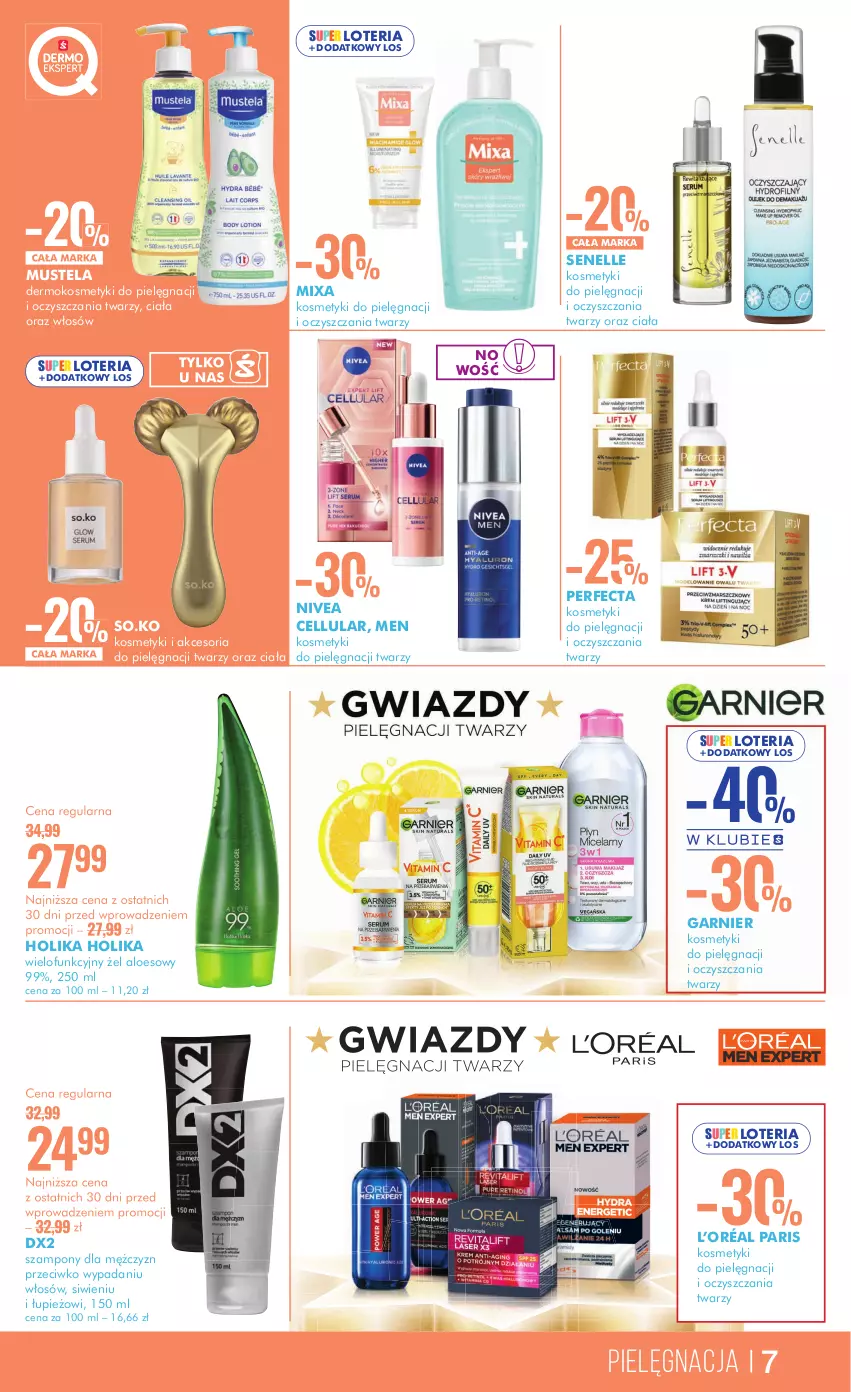 Gazetka promocyjna Super Pharm - ważna 12.09 do 25.09.2024 - strona 7 - produkty: DX2, Garnier, Holika Holika, Kosmetyki do pielęgnacji, L’Oréal, Mixa, Mus, Mustela, Nivea, Perfecta, Szampon