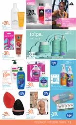 Gazetka promocyjna Super Pharm - Gazetka - ważna od 25.09 do 25.09.2024 - strona 13 - produkty: Makijaż, Top, Ser, Palmolive, Dezodorant, Karp, Adidas, Perfecta, Skarpetki, Kosmetyki do pielęgnacji, Tołpa, Chusteczki, Ziaja, Antyperspirant