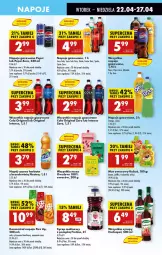 Gazetka promocyjna Biedronka - Od Wtorku - Gazetka - ważna od 26.04 do 26.04.2025 - strona 51 - produkty: Mus, Gin, Mirinda, Coca-Cola, Napoje, Pepsi, Syrop, Fanta, Arbuz, Sprite, Herbata, Syropy, Napój, Nestea, Herbapol, Fa