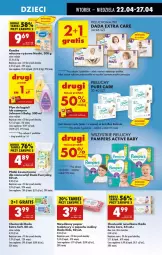 Gazetka promocyjna Biedronka - Od Wtorku - Gazetka - ważna od 26.04 do 26.04.2025 - strona 57 - produkty: Płyn do kąpieli, Ryż, Por, Pur, Gra, Johnson's, Pampers, Papier, Pieluchy, Majtki, Dada, Leon, Johnson's Baby, Maliny, Chusteczki, Płatki kosmetyczne, Szampon, Pieluchomajtki, Nawilżany papier