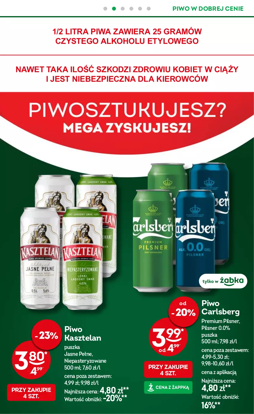 Gazetka promocyjna Żabka - ważna 04.12 do 17.12.2024 - strona 30 - produkty: Carlsberg, Gra, Kasztelan, Piec, Piwa, Piwo