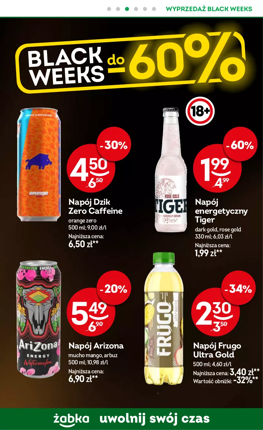 Gazetka promocyjna Żabka - ważna 04.12 do 17.12.2024 - strona 38 - produkty: Arbuz, Lack, Mango, Napój, Napój energetyczny, Tiger