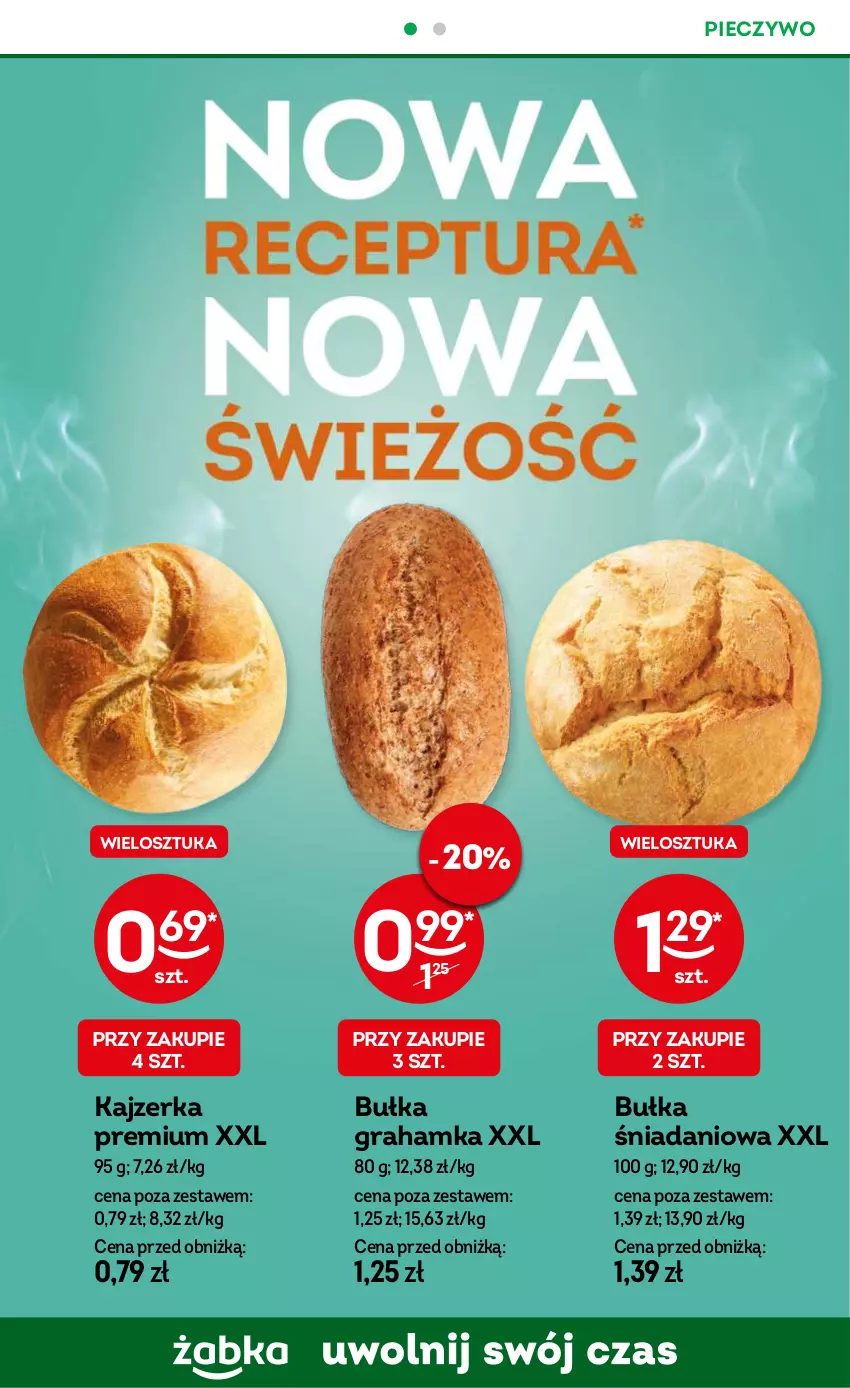 Gazetka promocyjna Żabka - ważna 04.12 do 17.12.2024 - strona 44 - produkty: Bułka, Bułka grahamka, Danio, Gra, Kajzerka, Piec, Pieczywo