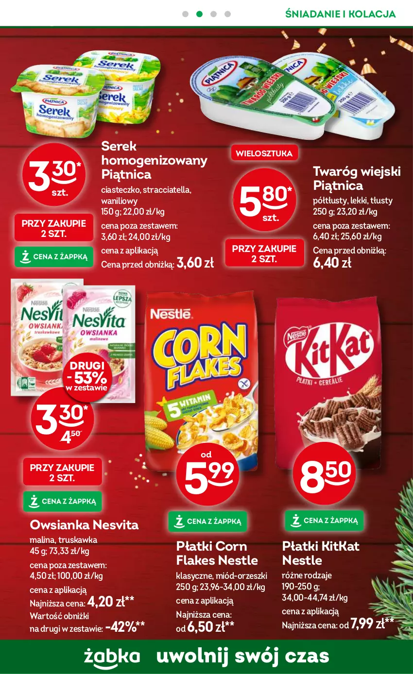 Gazetka promocyjna Żabka - ważna 04.12 do 17.12.2024 - strona 47 - produkty: Corn flakes, Miód, Orzeszki, Owsianka, Piątnica, Ser, Serek, Serek homogenizowany, Twaróg