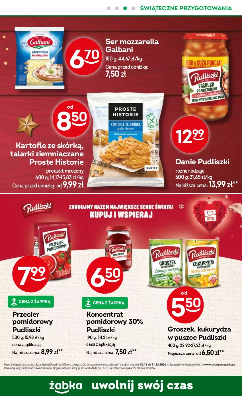 Gazetka promocyjna Żabka - ważna 04.12 do 17.12.2024 - strona 66 - produkty: Galbani, Groszek, Koncentrat pomidorowy, Kukurydza, Mozzarella, Pudliszki, Ser