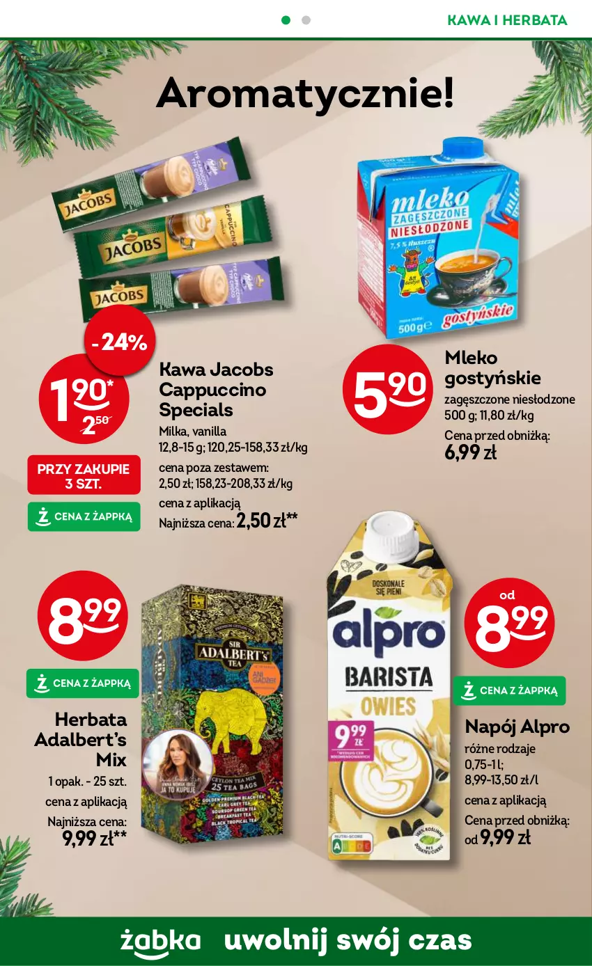 Gazetka promocyjna Żabka - ważna 04.12 do 17.12.2024 - strona 68 - produkty: Alpro, Cappuccino, Herbata, Jacobs, Kawa, Milka, Mleko, Napój