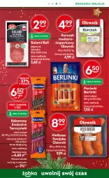 Gazetka promocyjna Żabka - Gazetka - ważna od 17.12 do 17.12.2024 - strona 48 - produkty: Kurczak, Salami, Bell, Parówki, Tarczyński, Kabanos, Kiełbasa, Olewnik, Berlinki