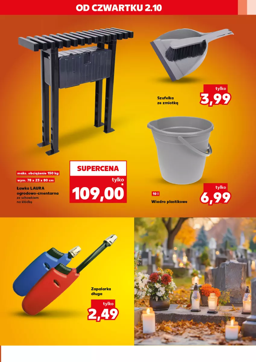 Gazetka promocyjna Kaufland - Kaufland - ważna 02.10 do 08.10.2025 - strona 19 - produkty: Laur, Szufelka, Wiadro, Zapalarka