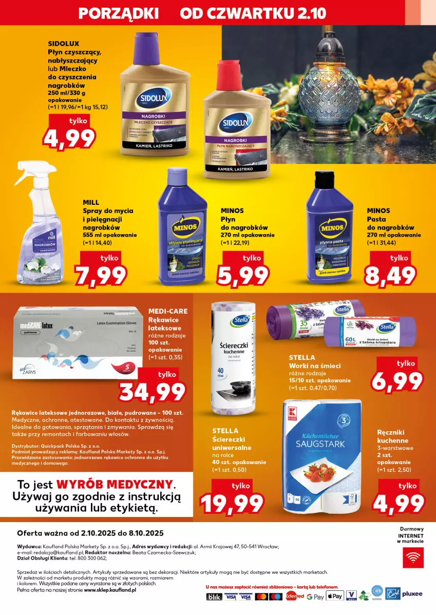 Gazetka promocyjna Kaufland - Kaufland - ważna 02.10 do 08.10.2025 - strona 20 - produkty: Dres, EPEE, Mleczko, Sidolux, Sok, Waga