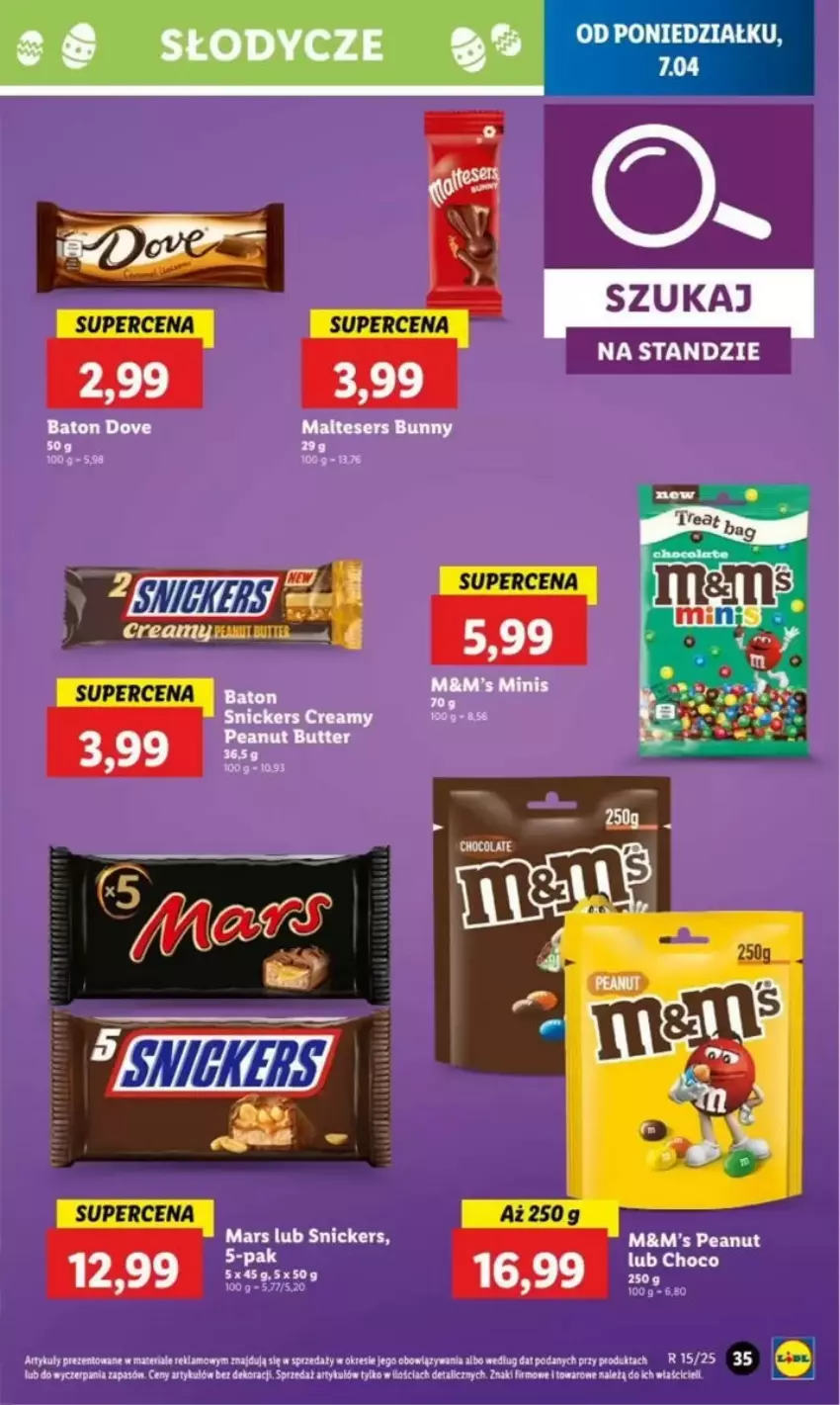 Gazetka promocyjna Lidl - ważna 07.04 do 09.05.2025 - strona 33 - produkty: Fa, Mars, Snickers