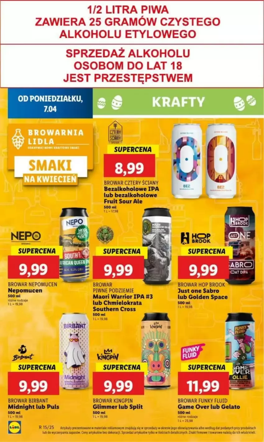 Gazetka promocyjna Lidl - ważna 07.04 do 09.05.2025 - strona 48 - produkty: Gra, Piwa, Tera