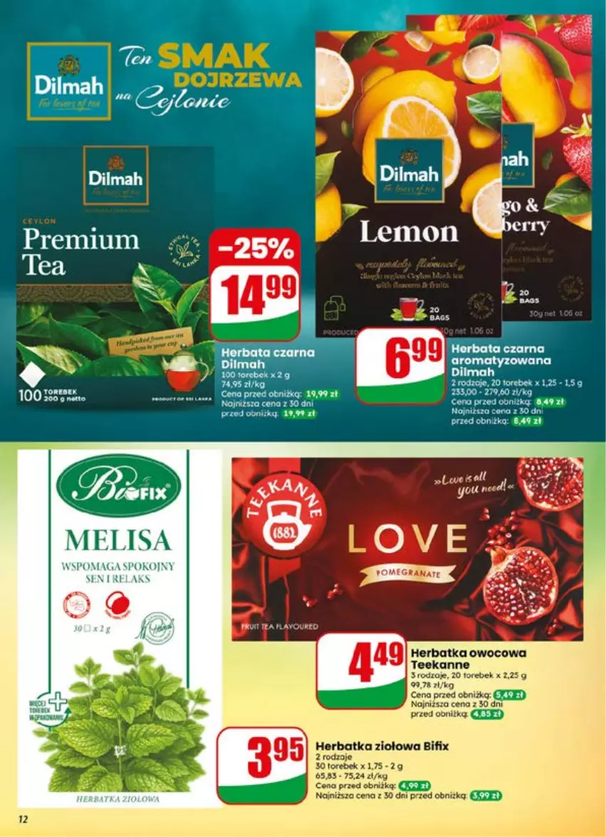 Gazetka promocyjna Dino - Gazetka 29 / 2026 - ważna 15.07 do 21.07.2026 - strona 12 - produkty: Dilmah, Gra, Ser, Teekanne