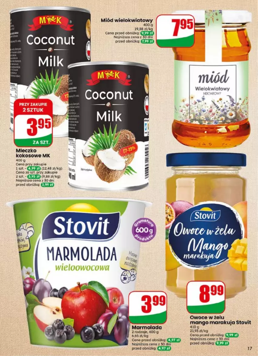Gazetka promocyjna Dino - Gazetka 29 / 2026 - ważna 15.07 do 21.07.2026 - strona 17 - produkty: Kokos, Mango, Miecz, Miód, Mola, Owoce