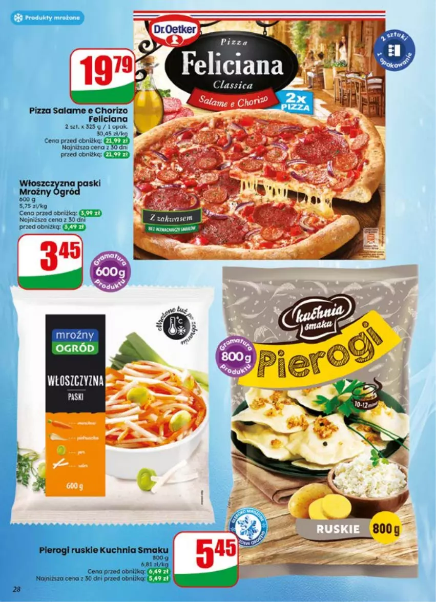Gazetka promocyjna Dino - Gazetka 29 / 2026 - ważna 15.07 do 21.07.2026 - strona 28 - produkty: Feliciana, Kuchnia, Pierogi, Pizza, Ser
