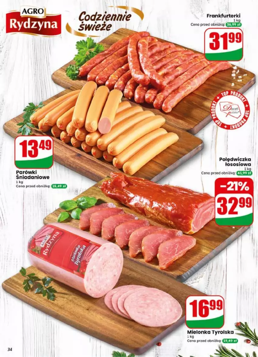 Gazetka promocyjna Dino - Gazetka 29 / 2026 - ważna 15.07 do 21.07.2026 - strona 34 - produkty: Danio, Parówki, Sos