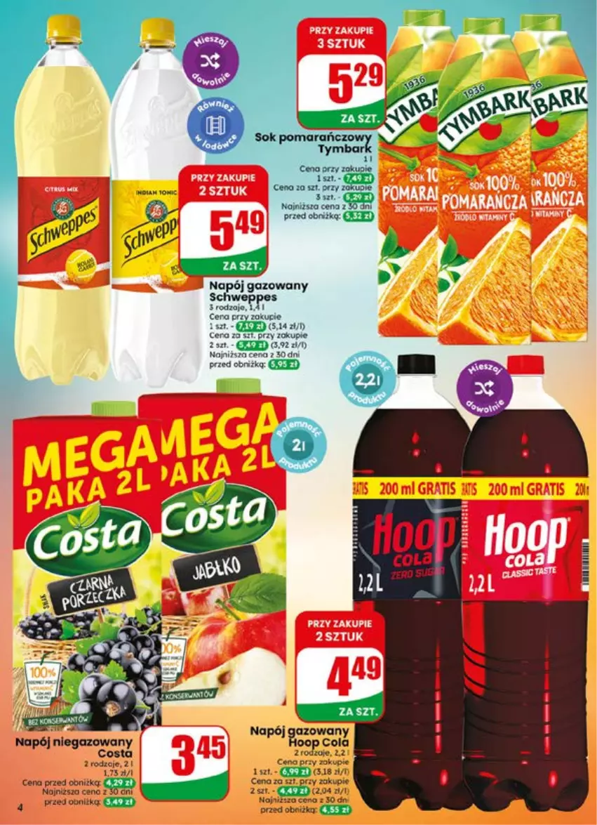 Gazetka promocyjna Dino - Gazetka 29 / 2026 - ważna 15.07 do 21.07.2026 - strona 4 - produkty: Napój, Napój gazowany