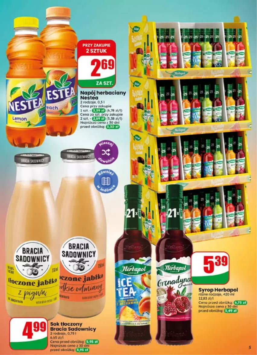 Gazetka promocyjna Dino - Gazetka 29 / 2026 - ważna 15.07 do 21.07.2026 - strona 5 - produkty: Fa, Herbapol, Koc, Napój, Nestea, Sok, Syrop