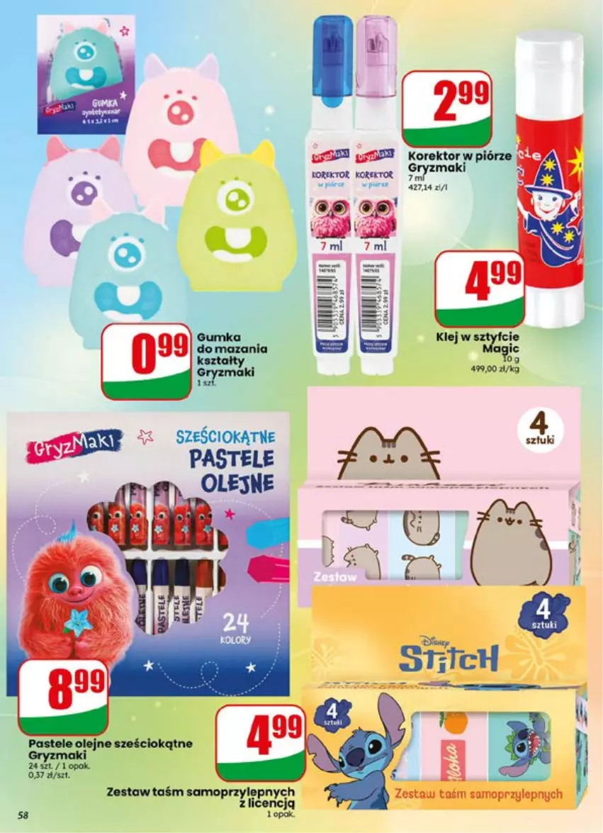 Gazetka promocyjna Dino - Gazetka 29 / 2026 - ważna 15.07 do 21.07.2026 - strona 58 - produkty: Gra, Gry, Mop, Olej, Pastele olejne