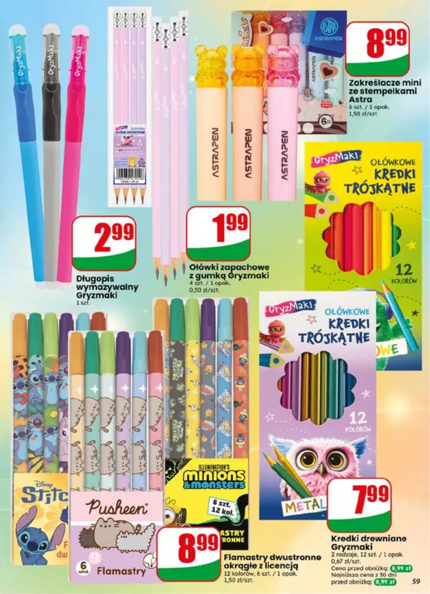 Gazetka promocyjna Dino - Gazetka 29 / 2026 - ważna 15.07 do 21.07.2026 - strona 59 - produkty: Flamastry, Gin, Gry
