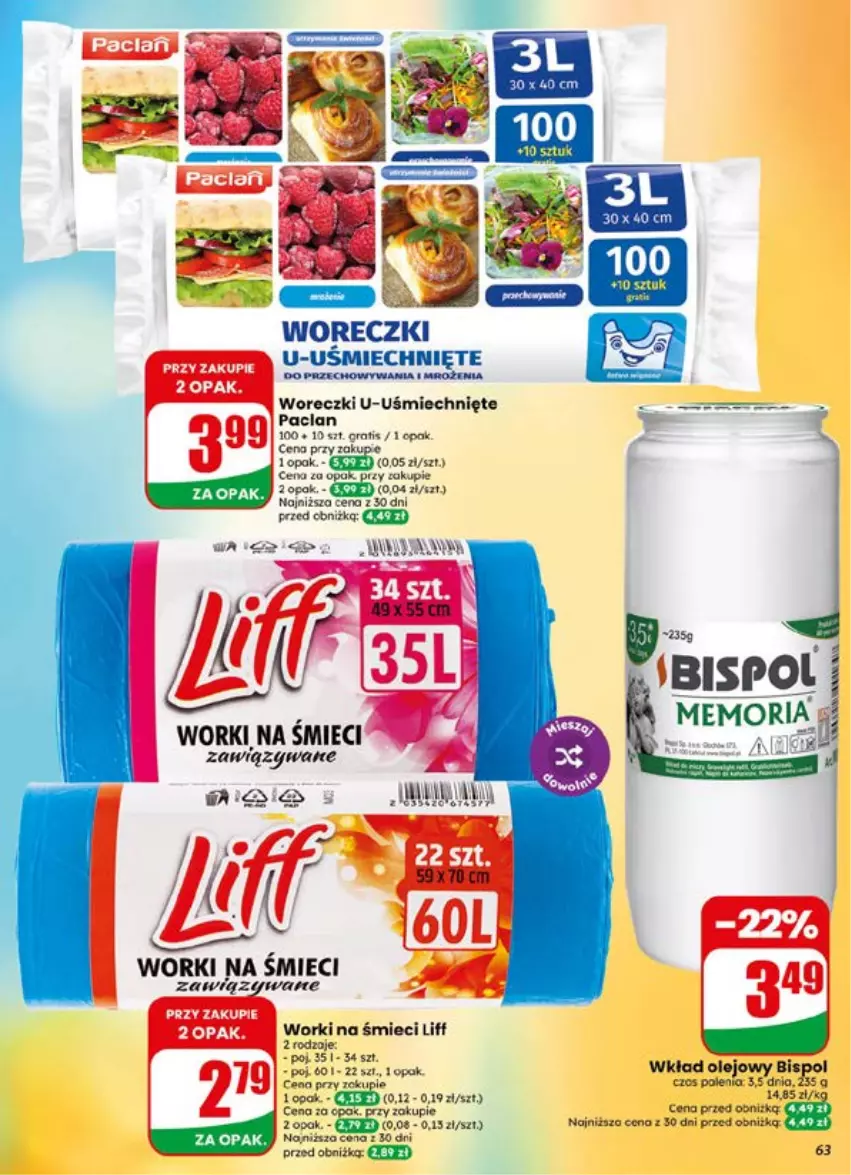Gazetka promocyjna Dino - Gazetka 29 / 2026 - ważna 15.07 do 21.07.2026 - strona 63 - produkty: Gra, Olej, Wkład olejowy, Worki na śmiec, Worki na śmieci