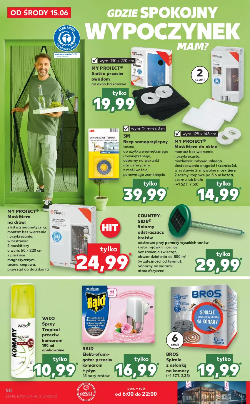 Gazetka promocyjna Kaufland - OFERTA TYGODNIA - ważna 15.06 do 22.06.2022 - strona 50 - produkty: Drzwi, Kret, Mop, Okno, Por, Siatka, Sok, Tropical