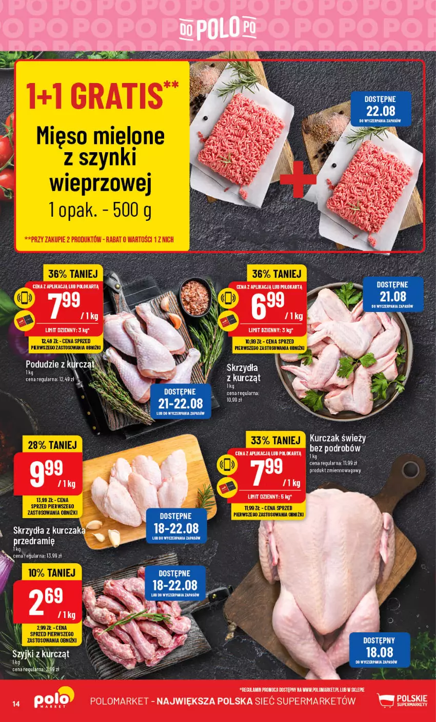 Gazetka promocyjna PoloMarket - Gazetka pomocyjna - ważna 16.08 do 22.08.2023 - strona 14 - produkty: Kurczak