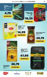 Gazetka promocyjna Netto - Artykuły spożywcze - Gazetka - ważna od 15.03 do 15.03.2023 - strona 11 - produkty: Kawa rozpuszczalna, Kawa ziarnista, Kawa mielona, Kawa, Herbata czarna, Velvet, Lipton, Jacobs Velvet, Jacobs, Herbata