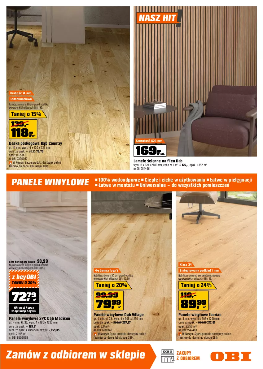 Gazetka promocyjna Obi - Gazetka OBI - ważna 19.02 do 10.03.2026 - strona 9 - produkty: Acer, Deska podłogowa, Podkład, Por