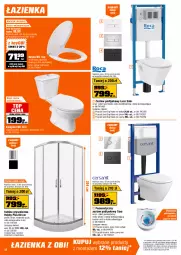 Gazetka promocyjna Obi - Gazetka OBI - Gazetka - ważna od 10.03 do 10.03.2026 - strona 12 - produkty: Kabina prysznicowa, Kompakt WC, Bateria umywalkowa, Zestaw prysznicowy, Bateria prysznicowa, Top, Sok, Ser, Mop, Bateria kuchenna, Słupek, Kosz, Deska wolnoopadająca, Meble łazienkowe, Uchwyty, Tran, Szafka, Bateria wannowa, Bateria, Brodzik, Umywalka, Meble, Miska, Hobby, Lakier