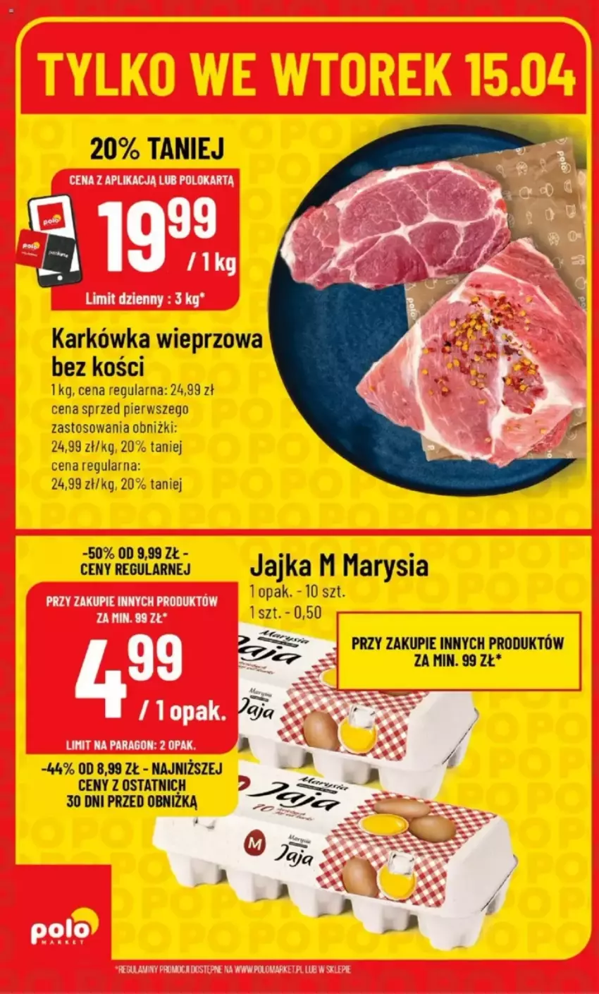 Gazetka promocyjna PoloMarket - ważna 14.04 do 20.04.2025 - strona 4 - produkty: Karkówka wieprzowa