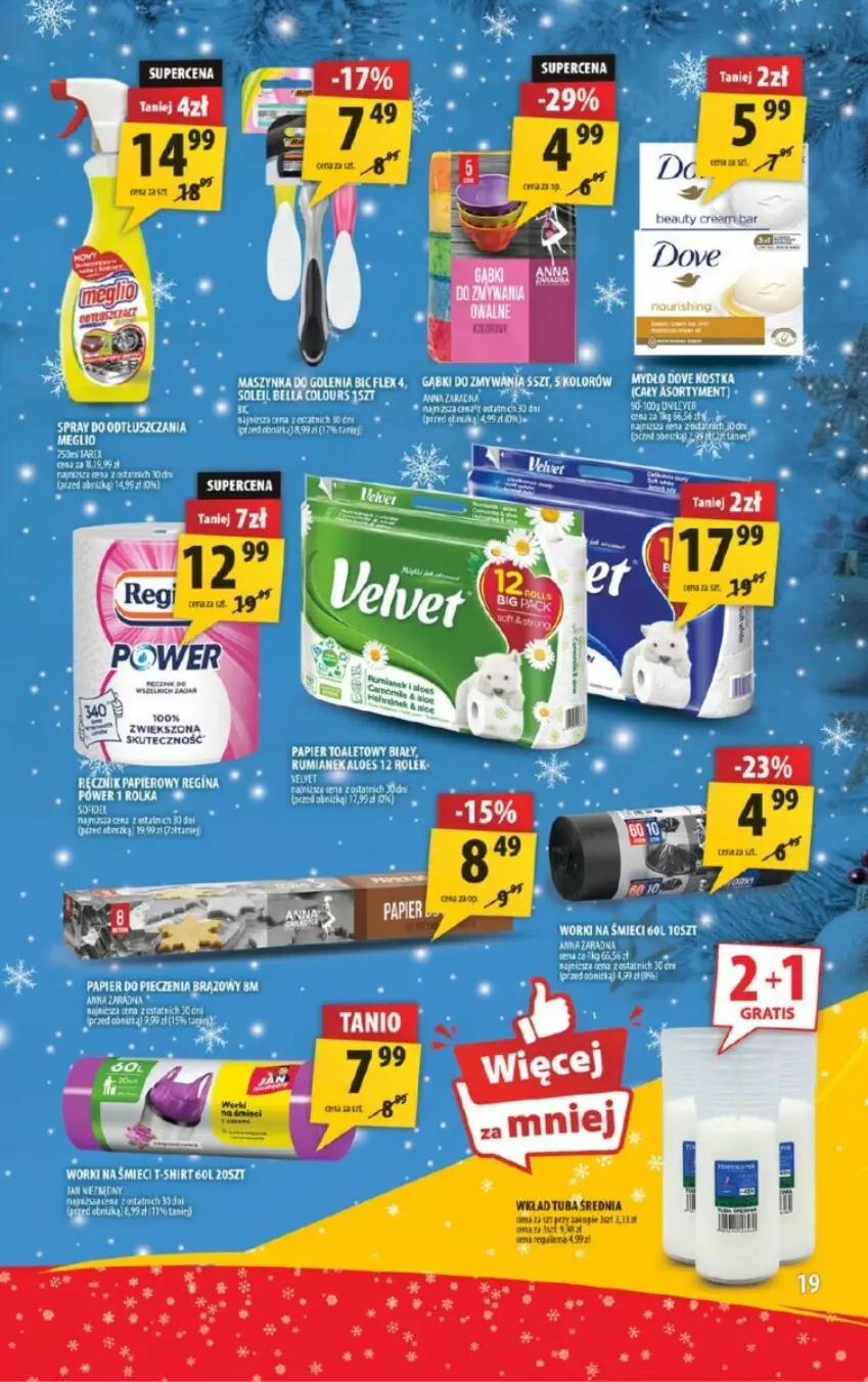 Gazetka promocyjna Arhelan - ważna 29.11.2023 do 28.12.2024 - strona 11 - produkty: BIC, HP, Maszynka, Maszynka do golenia, Mydło, Papier, Papier toaletowy, Rum, Ser, Serwetki, Szynka, T-shirt, Worki na śmiec, Worki na śmieci