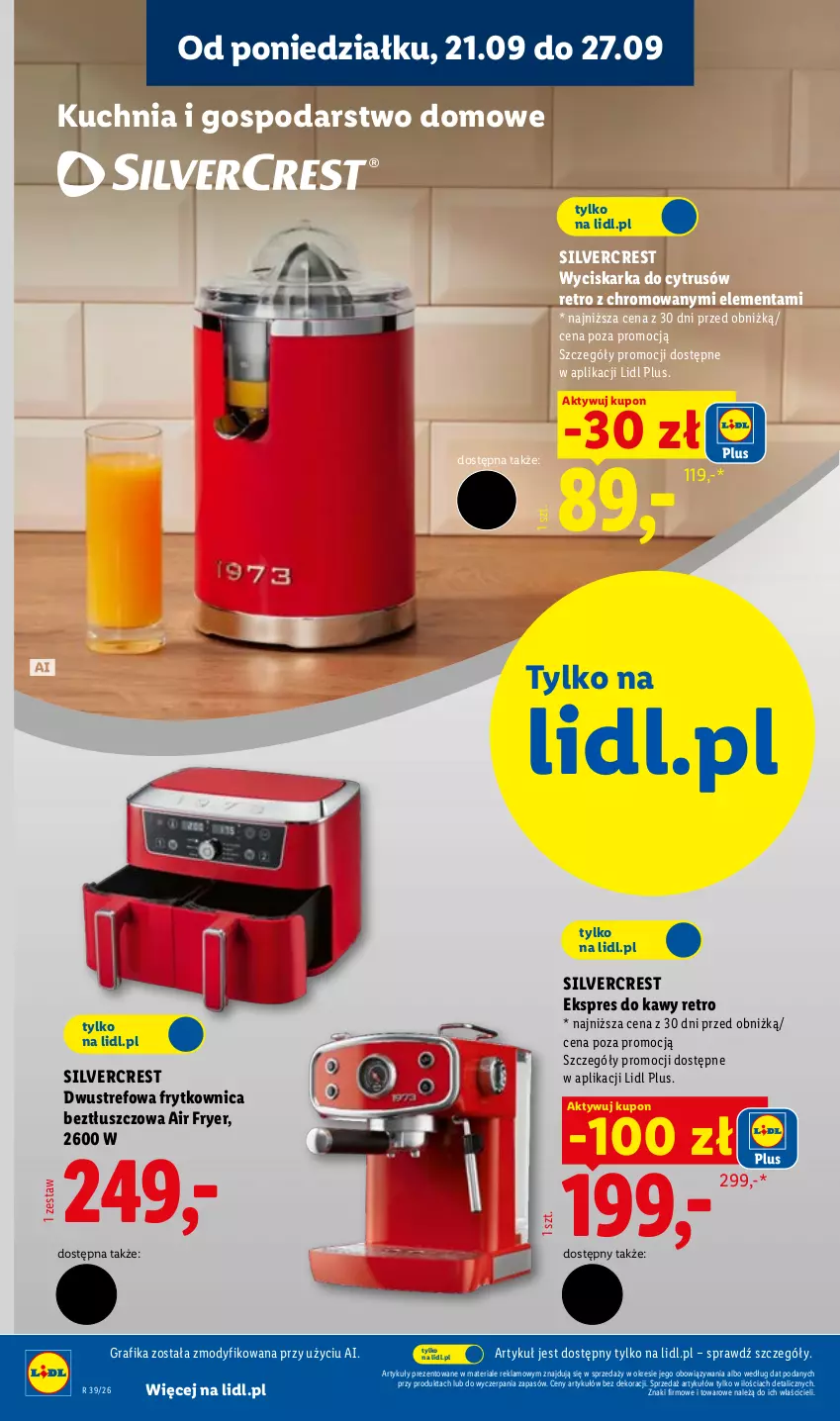 Gazetka promocyjna Lidl - Gazetka ważna od 21.09 do 26.09 - ważna 21.09 do 26.09.2026 - strona 10 - produkty: Gra, Grafika, Kuchnia, Silvercrest, Wyciskarka