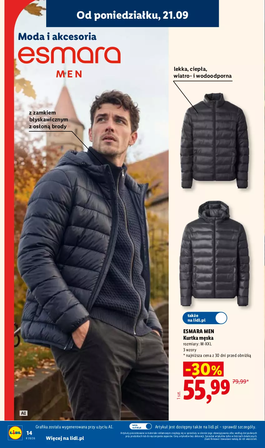 Gazetka promocyjna Lidl - Gazetka ważna od 21.09 do 26.09 - ważna 21.09 do 26.09.2026 - strona 18 - produkty: Gra, Grafika, Kurtka, Moda, Por