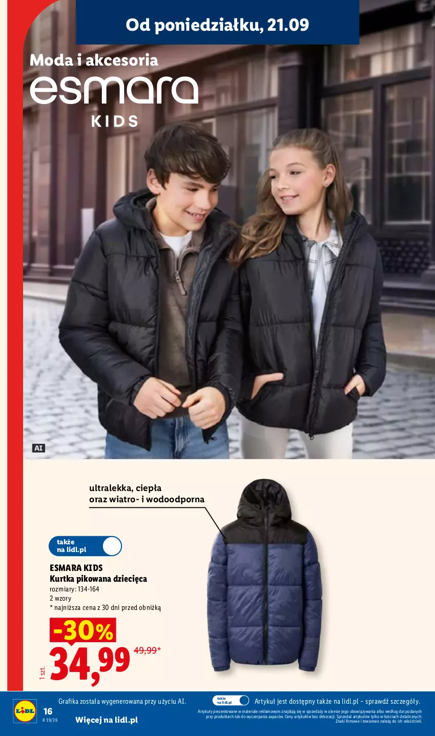 Gazetka promocyjna Lidl - Gazetka ważna od 21.09 do 26.09 - ważna 21.09 do 26.09.2026 - strona 20 - produkty: Dzieci, Gra, Grafika, Kurtka, Moda, Por
