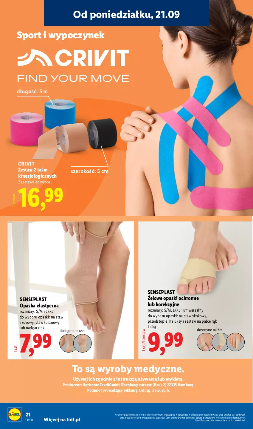 Gazetka promocyjna Lidl - Gazetka ważna od 21.09 do 26.09 - ważna 21.09 do 26.09.2026 - strona 26 - produkty: LG, Opaska, Por, Sport, Stek, Top