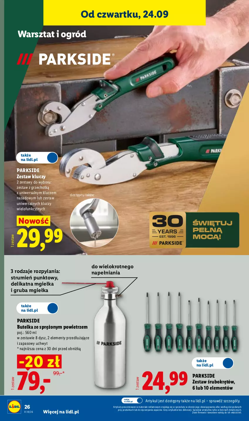 Gazetka promocyjna Lidl - Gazetka ważna od 21.09 do 26.09 - ważna 21.09 do 26.09.2026 - strona 34 - produkty: Ogród, Parkside, Rum, Zestaw kluczy