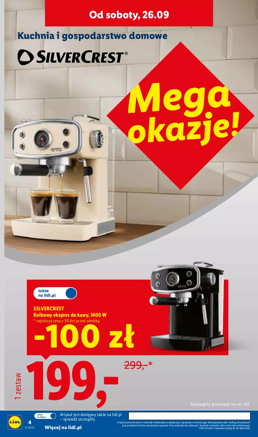 Gazetka promocyjna Lidl - Gazetka ważna od 21.09 do 26.09 - ważna 21.09 do 26.09.2026 - strona 4 - produkty: Kuchnia, Silvercrest