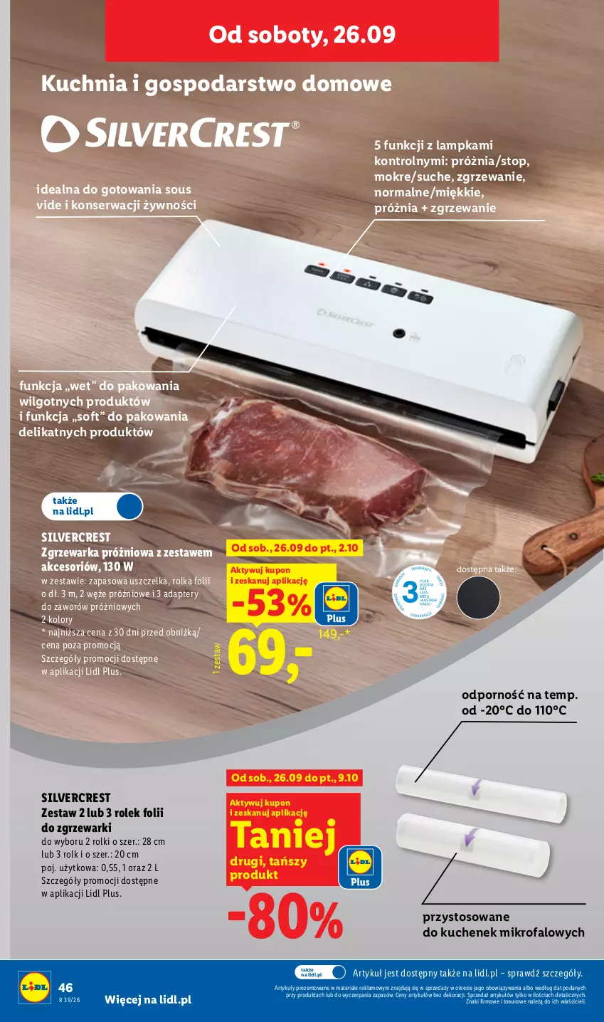 Gazetka promocyjna Lidl - Gazetka ważna od 21.09 do 26.09 - ważna 21.09 do 26.09.2026 - strona 54 - produkty: Fa, Kuchnia, LG, Por, Rolki, Ser, Silvercrest, Top, Warka